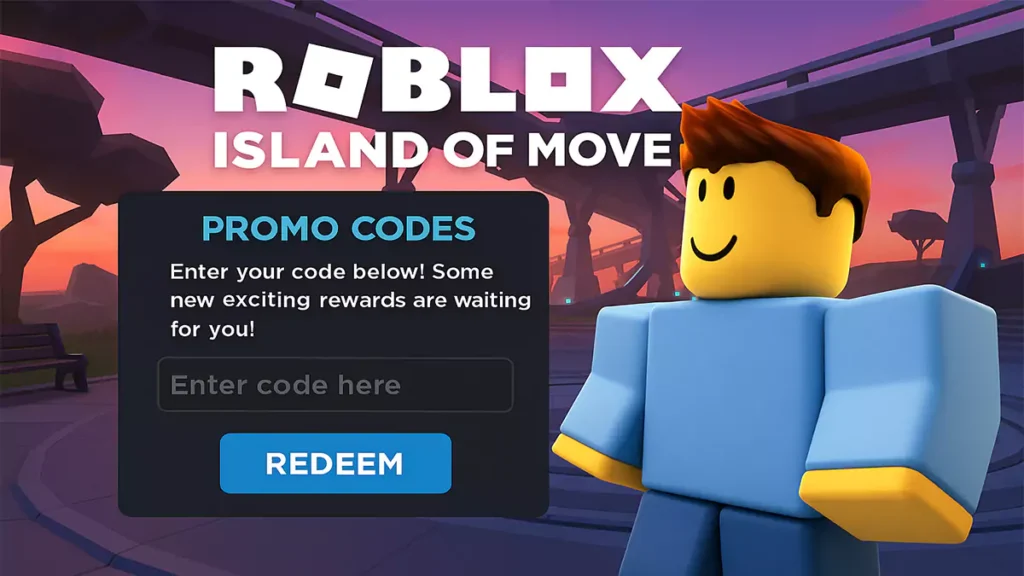 NPC in Roblox Island of Move for redeeming promo codes