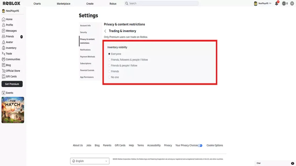 Enable Trade Roblox 4