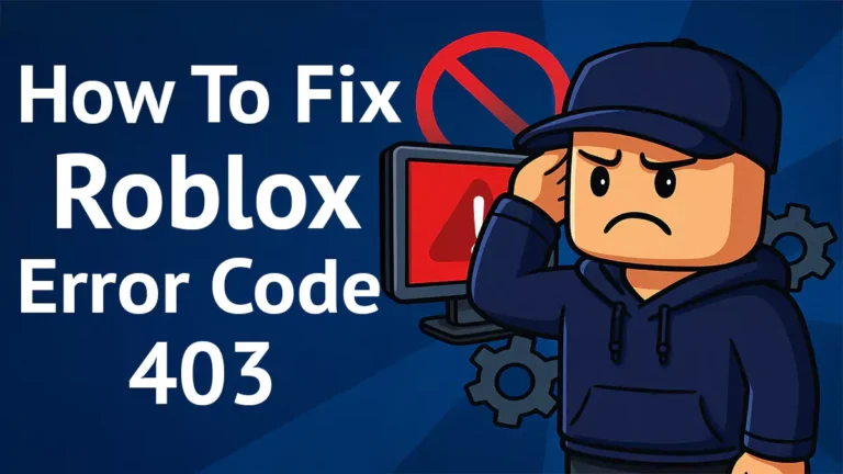 How To Fix Roblox Error Code 403